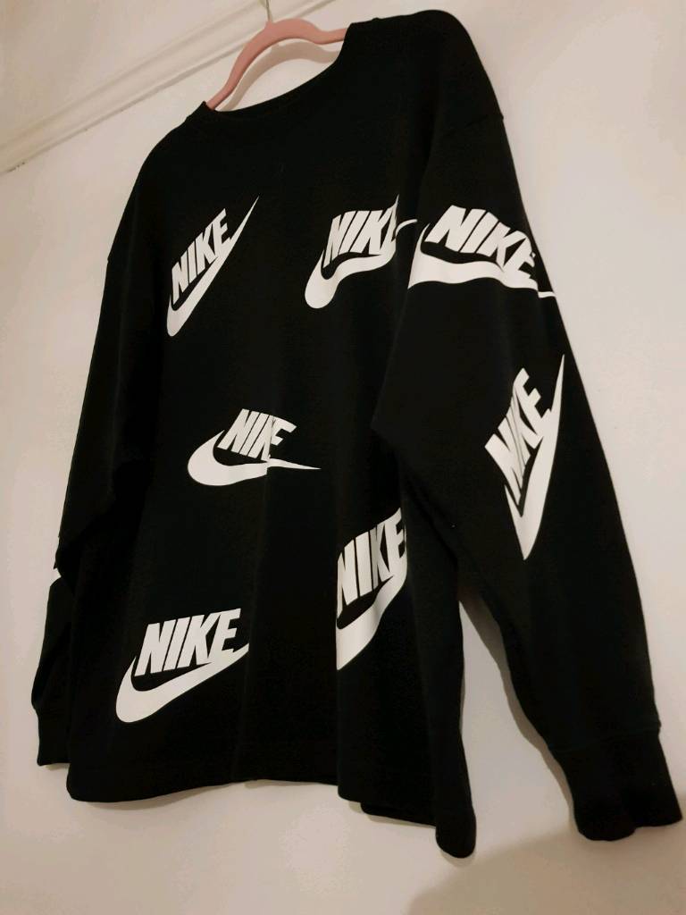 nike sweatshirt in all over futura print
